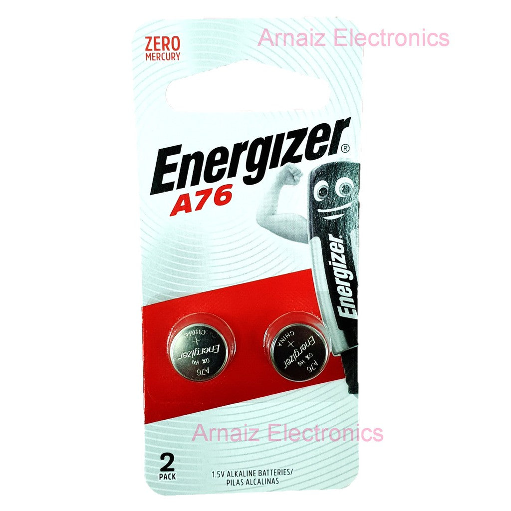 Energizer LR44 A76 Battery (4 pcs) AG13 G13A Button Cell LR-44 A-76 Energizer 76A Alkaline Batteries