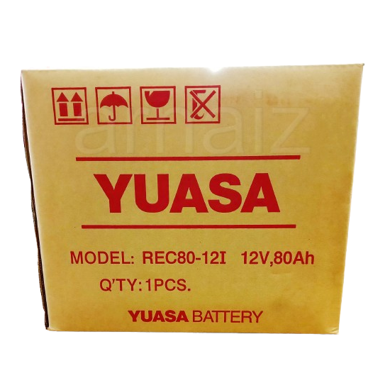 Yuasa REC80-12I 12V 80Ah VRLA Deep Cycle REC Battery