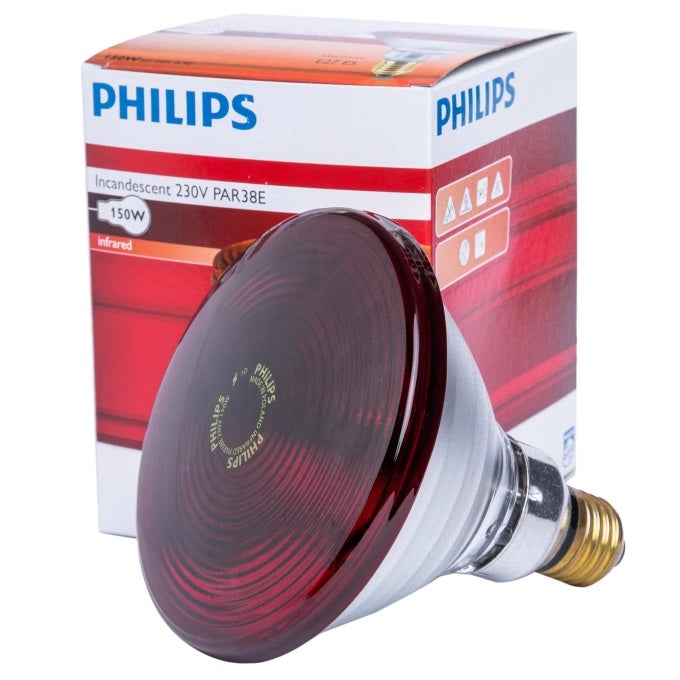 Philips Infrared Physiotherapy Bulb Heat Therapy Lamp IR RED E27 PAR38 150W R95 100W Beurer IL11