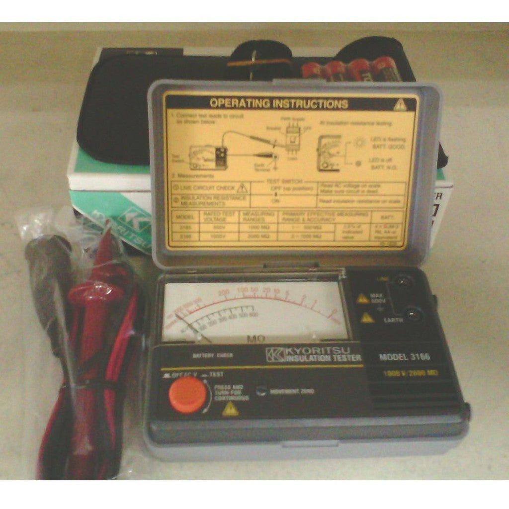 Kyoritsu Analogue Insulation Testers 3166