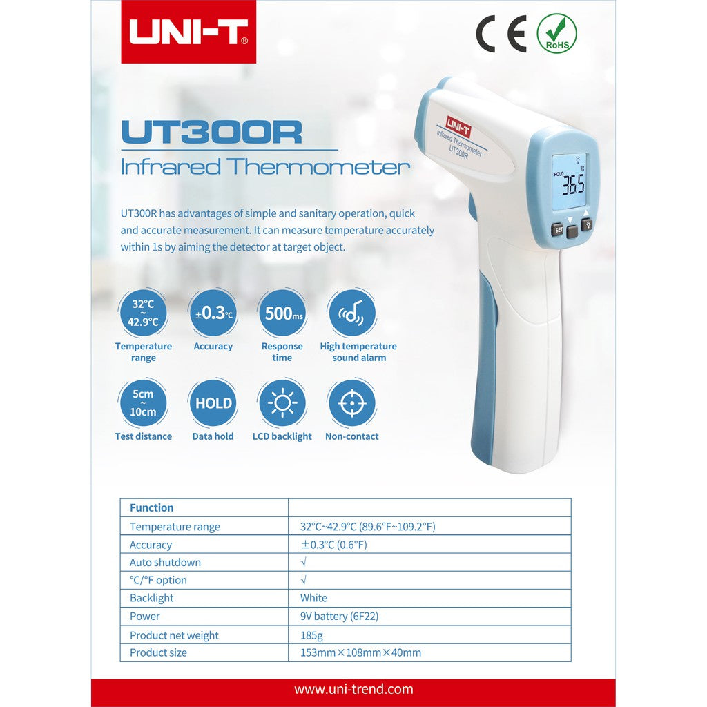 NEW UNI-T Original FAST Digital Non-Contact Infrared Thermometer Thermal Scanner
