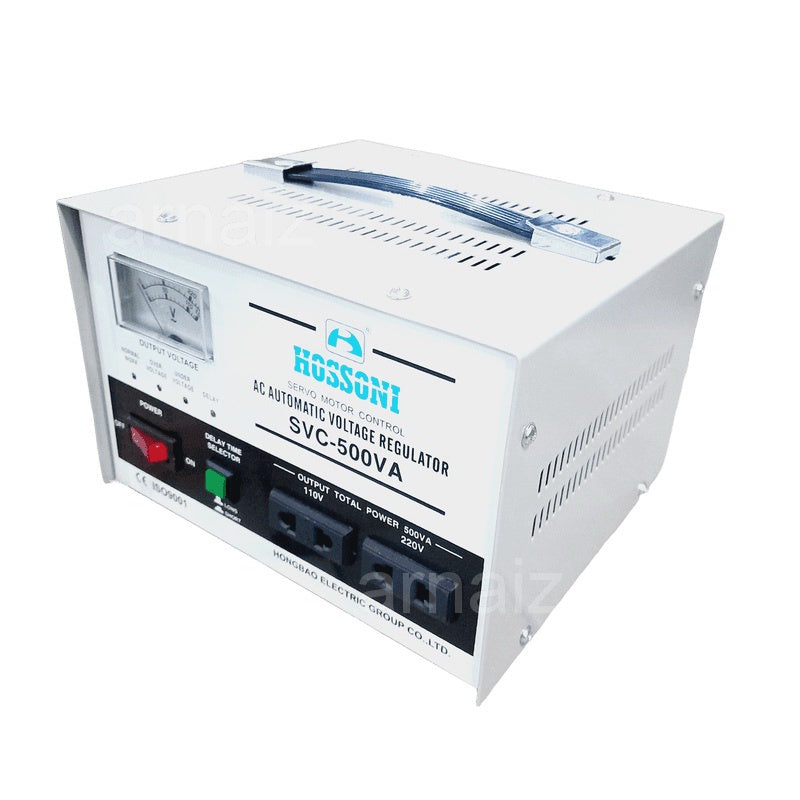Hossoni AVR 500W Servo Type Automatic Voltage Regulator SVC-500 Servo Motor Control AC AVR 500VA