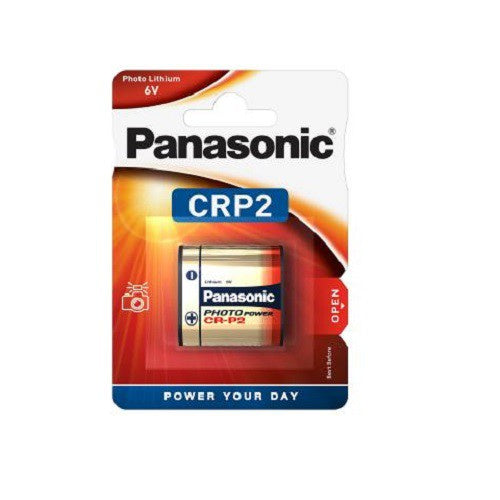 Panasonic CRP2 (Gold) 6V Lithium Battery CR-P2 Photo Lithium Power 6 volts CR P2 Batteries