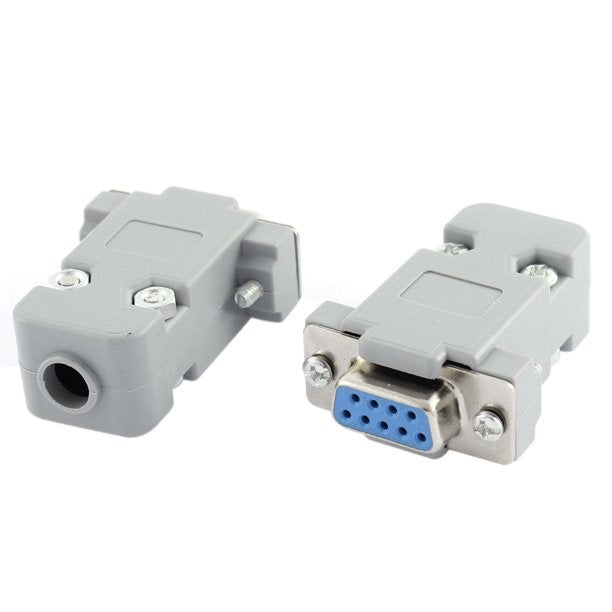 DB9 RS232 Female Connector with Socket D Sub 9 pin PCB Connector Female Connect with Cover Set