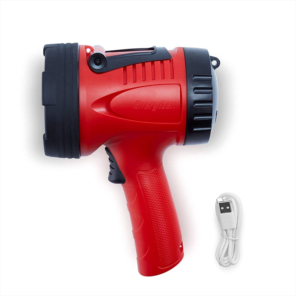 ENERGIZER Rechargeable Spotlight Powerful LED Beam Heavy Duty Rugged Spot Flash Light Flashlight
