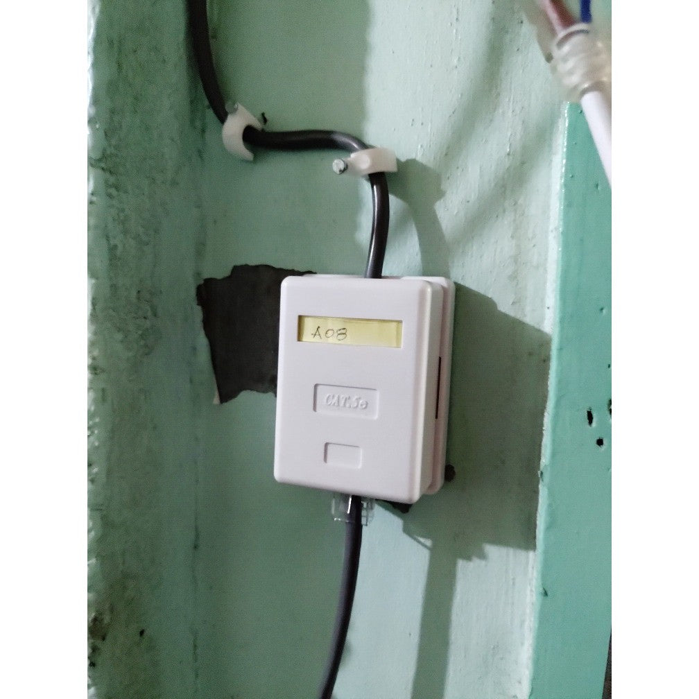 Cat5e Modular Box Surface Mount Box with Adhesive cat 5e cat 5 cat5 RJ45 Information Outlet