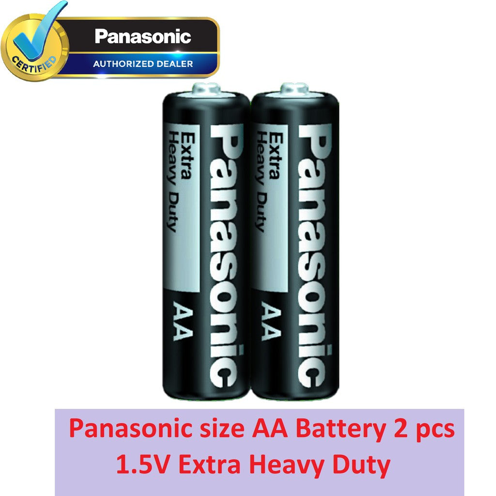 Panasonic AA (2pc) Battery Black Extra Heavy Duty 1.5V R6NPT/2S-P Panasonic AA Batteries