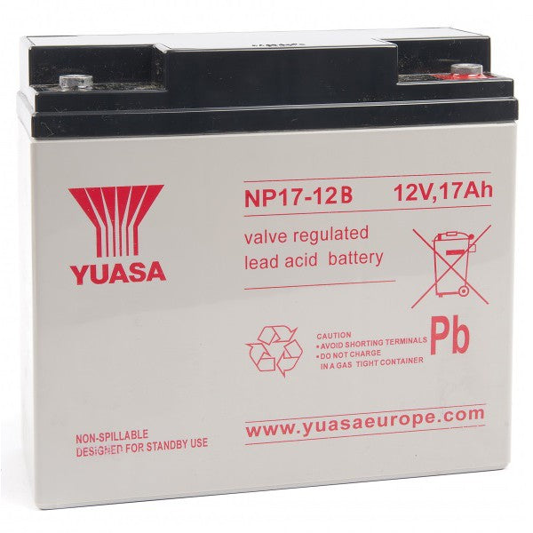 Yuasa 12V 17.2Ah SLA Rechargeable Battery NP18-12B Valve Regulated Sealed Lead-Acid