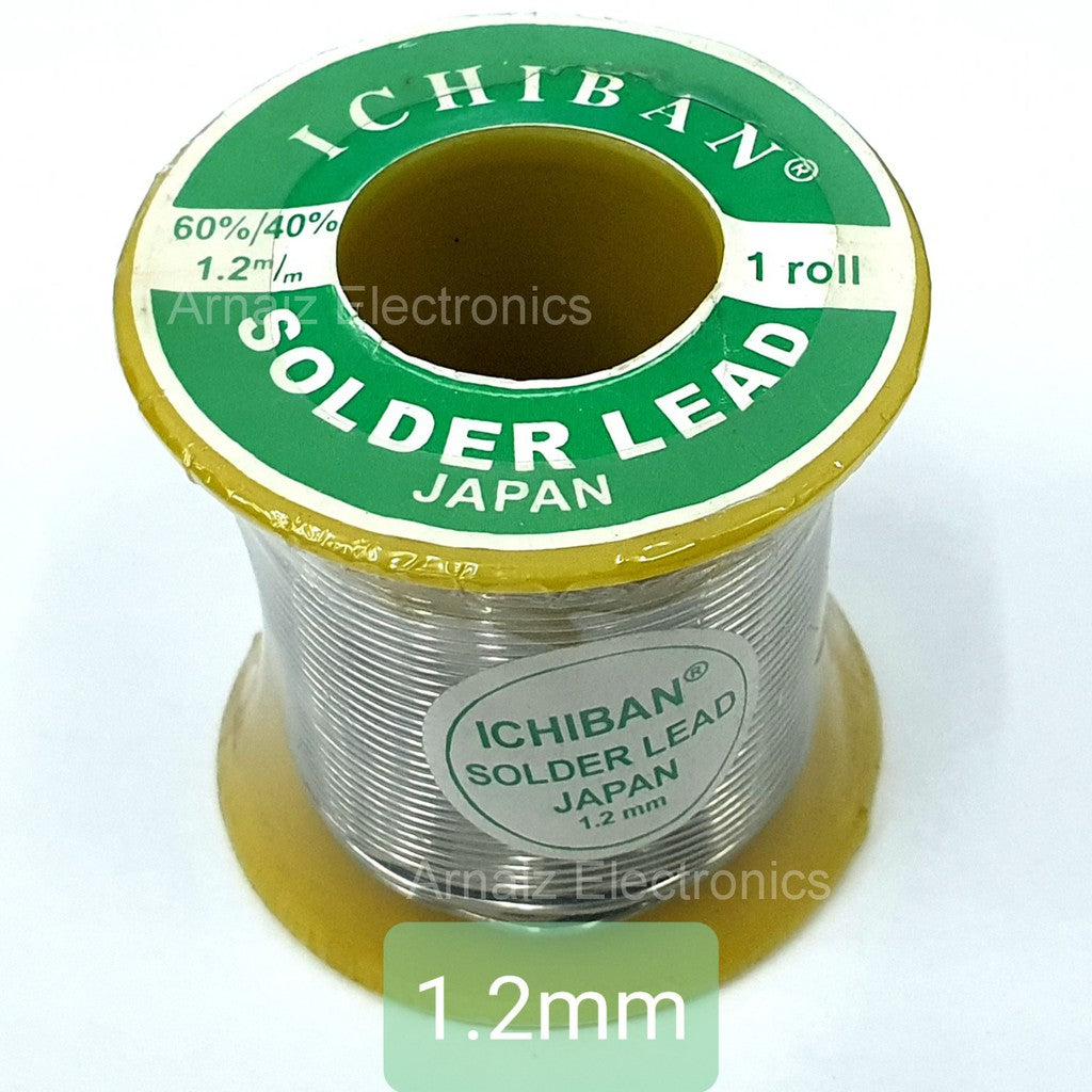 Ichiban Soldering Lead 60/40 1.2m/m 1.0m/m 0.8m/m 60 40 Japan 1.2 1.0 0.8 mm Lead