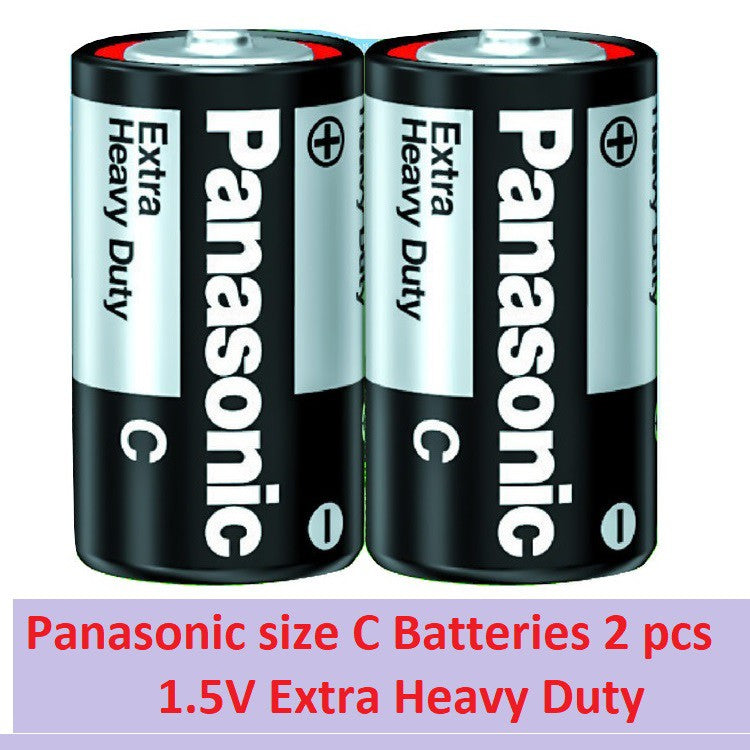 PANASONIC Size C (2pc) Battery Black Extra Heavy Duty 1.5V R14NPT/2S-P Panasonic size C Batteries