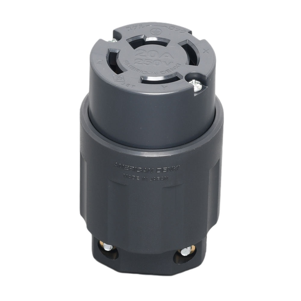 American Denki 4224N Locking Connector 20A 250V 3 Pole 4 Wire Nylon Housing