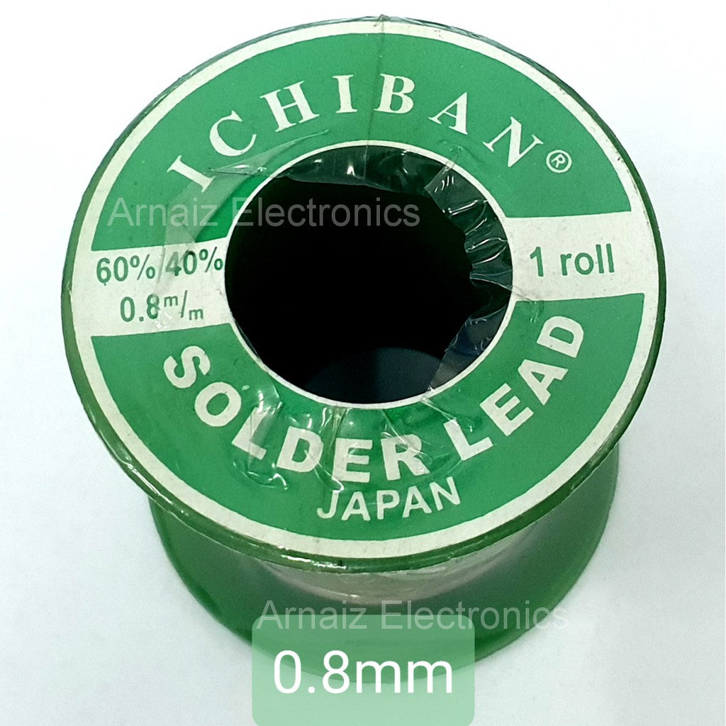 Ichiban Soldering Lead 60/40 1.2m/m 1.0m/m 0.8m/m 60 40 Japan 1.2 1.0 0.8 mm Lead