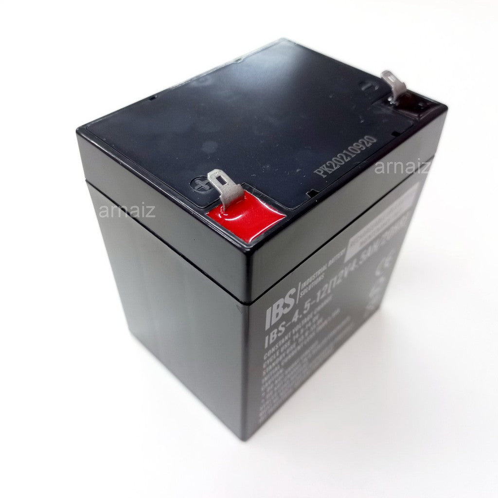 IBS 12V 4.5Ah 20hr Battery 12 Volts 4.5 Ampere UPS replaces 12V 5Ah 5A 12V 4Ah 4A Battery Batteries