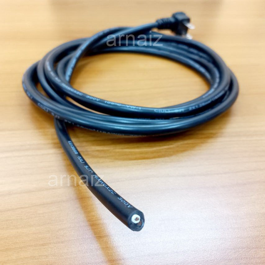 Cobra Cord, Royal Cord 16/2, 3 Meters, with Molded Angled Plug