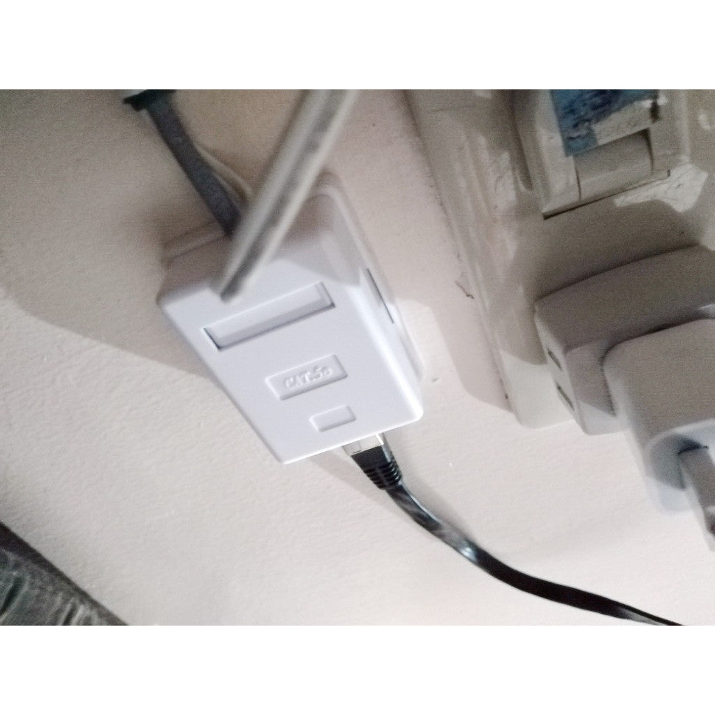 Cat5e Modular Box Surface Mount Box with Adhesive cat 5e cat 5 cat5 RJ45 Information Outlet