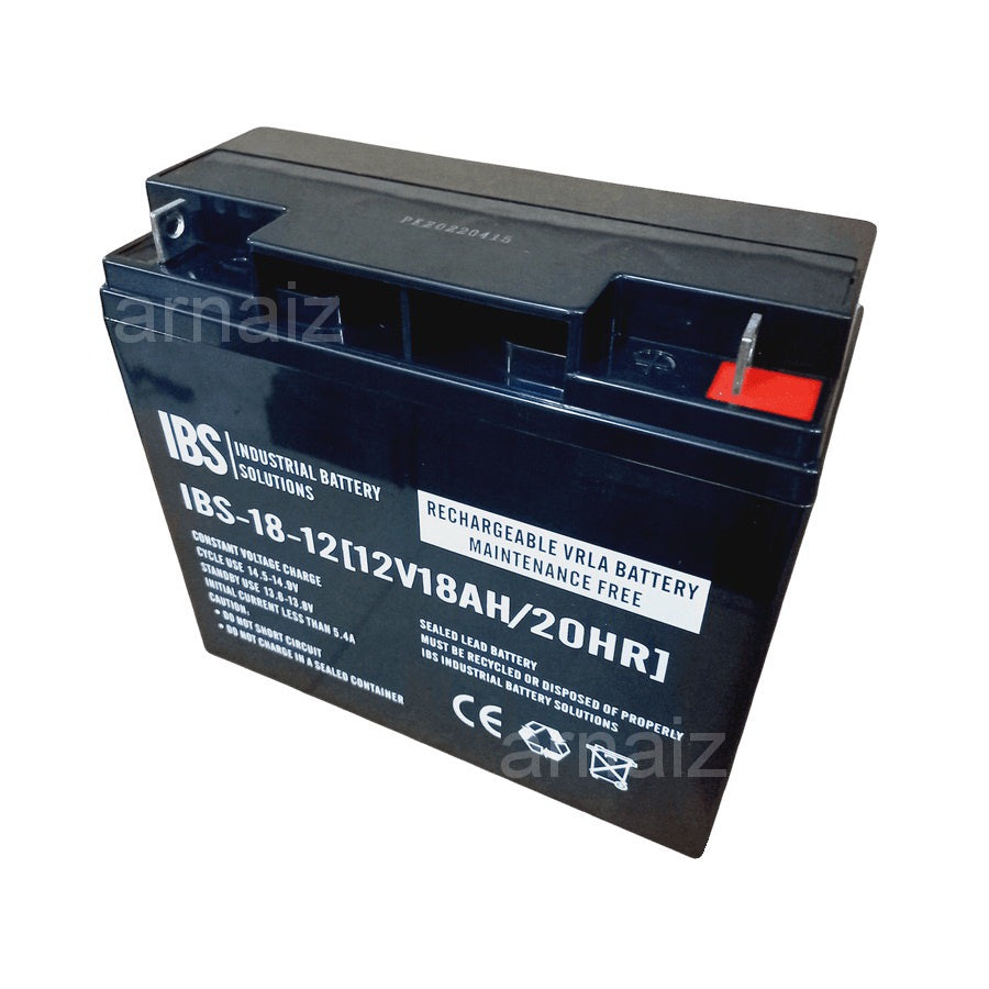 IBS 12v 18Ah SLA Rechargeable Battery IBS-18-12 VRLA 12V 18Ah