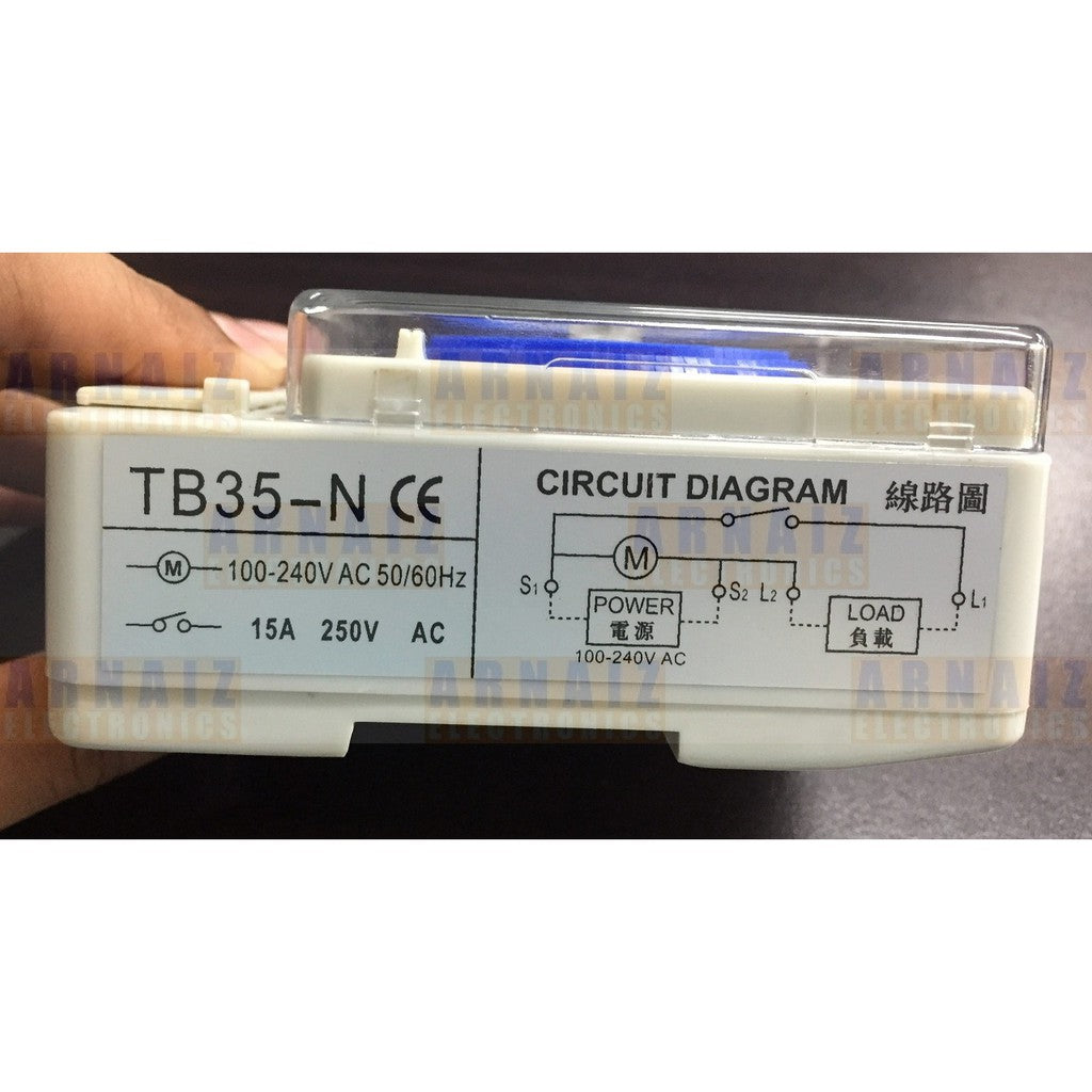 Camsco TB-35N Non Power Failure 24 Hours Timer Time Switch 15A