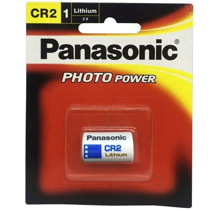 Panasonic CR2 (White) 3V Lithium Battery CR-2 Cylindrical Photo Lithium Power 3 volts CR15H270