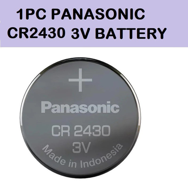 Panasonic CR2430 Battery (1pc) CR 2430 Button Coin DL2430 BR2430 KL2430 3V CR-2430 3 Volts Batteries