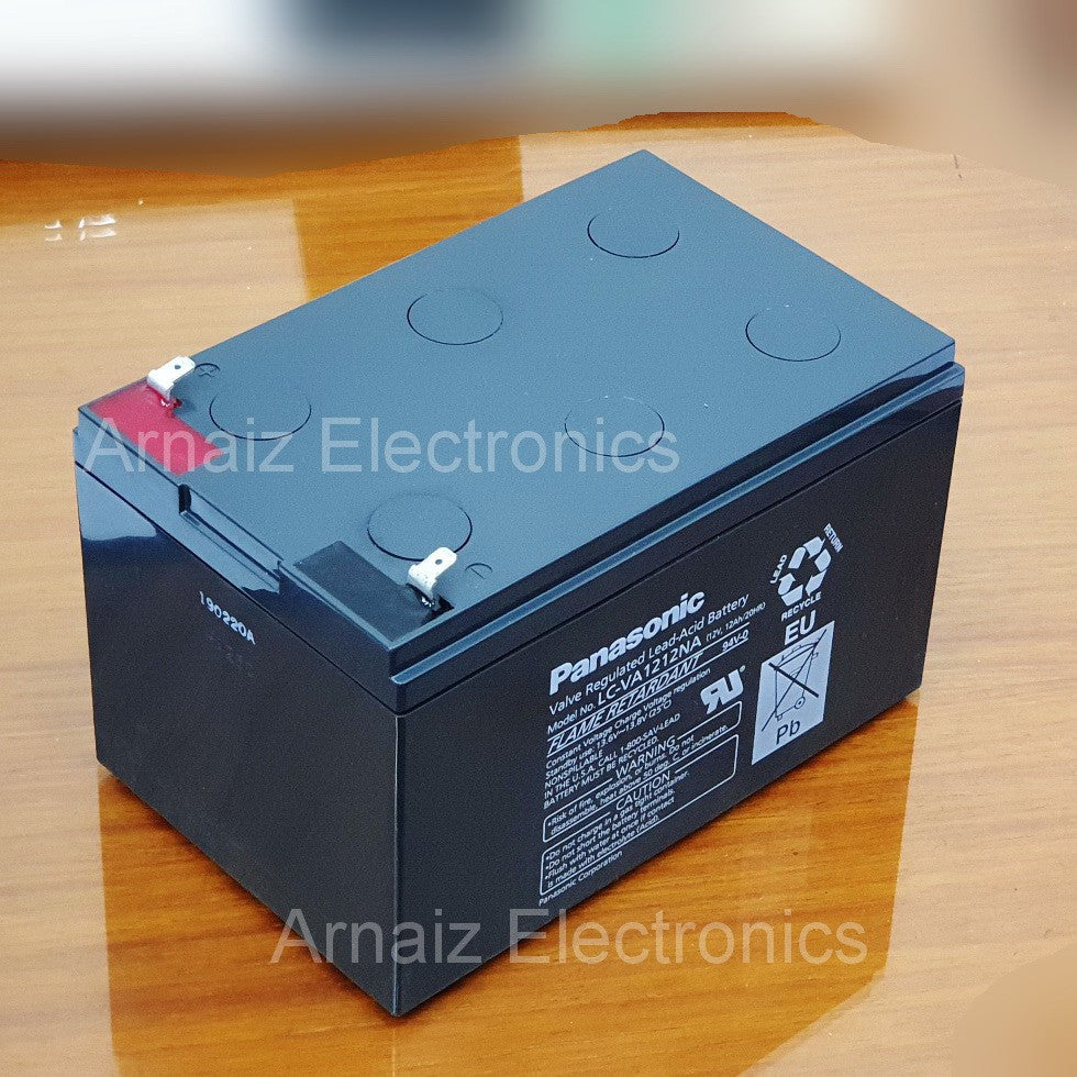 Panasonic Battery 12V 12Ah 20hr 12 Volts 12 Ampere LC-VA1212NA Battery