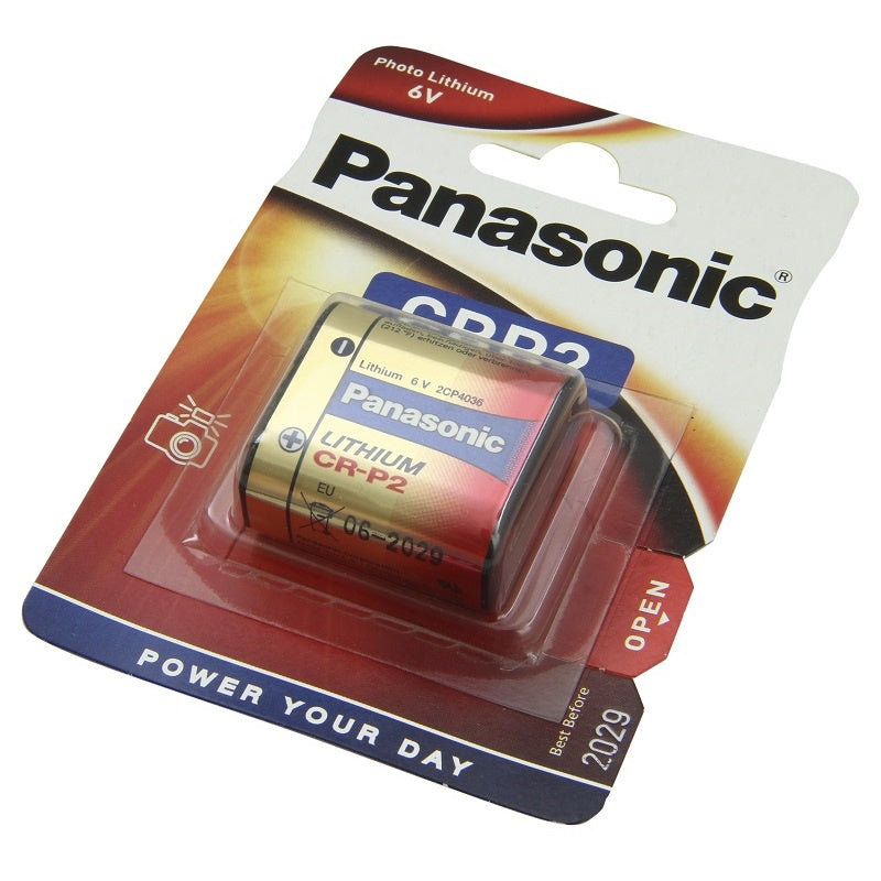 Panasonic CRP2 (Gold) 6V Lithium Battery CR-P2 Photo Lithium Power 6 volts CR P2 Batteries