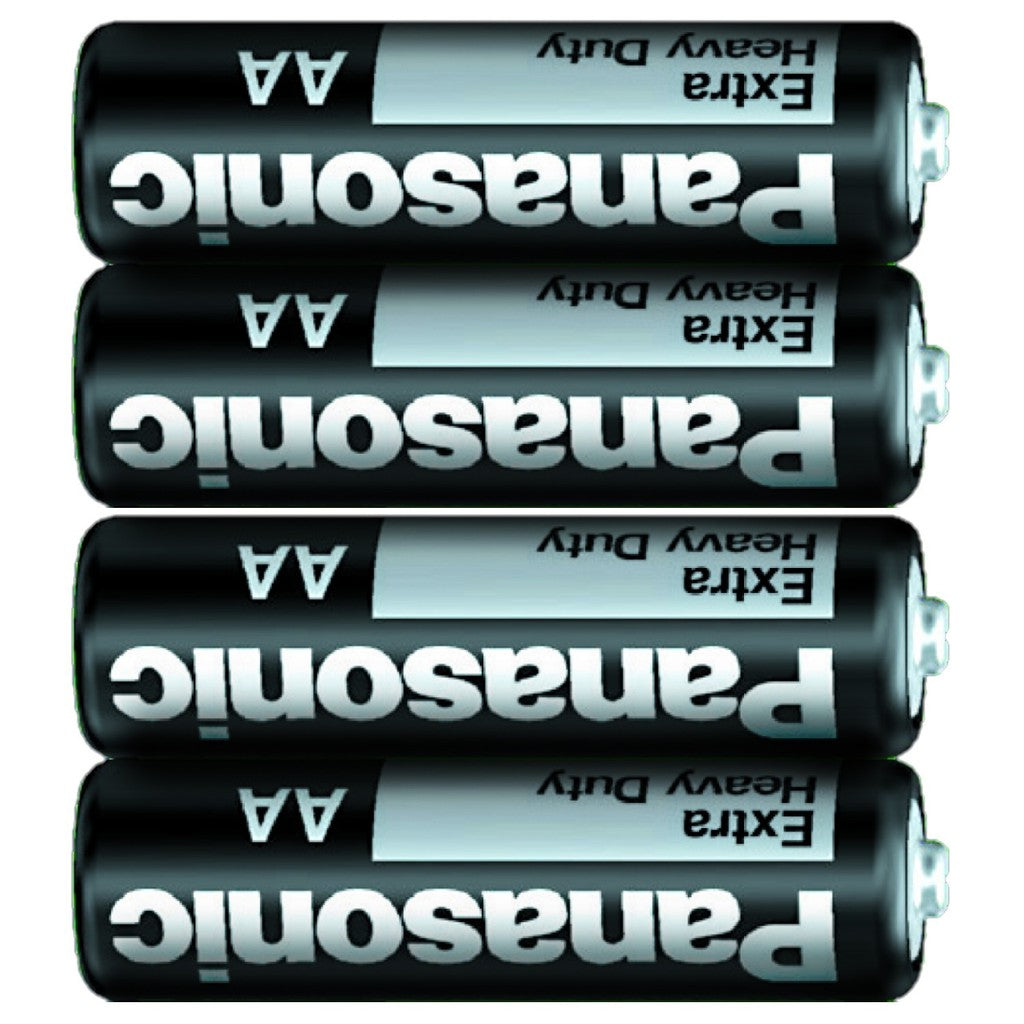 Panasonic AA (4pc) Battery Black Extra Heavy Duty 1.5V R6NPT/4S-P Panasonic AA Batteries