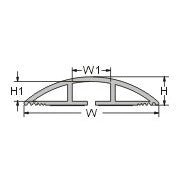 Flexible Rubber Floor Moulding Molding Soft Wiring Duct 1.8m or 6 feet Long KSS Taiwan Floor Guard
