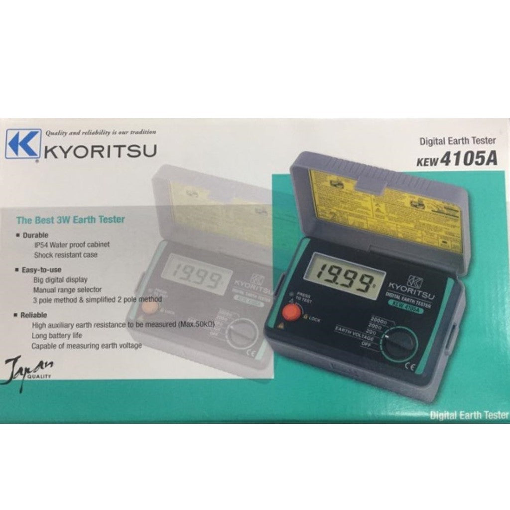 Kyoritsu 4105A-H Earth Testers HARD CASE Earth Tester
