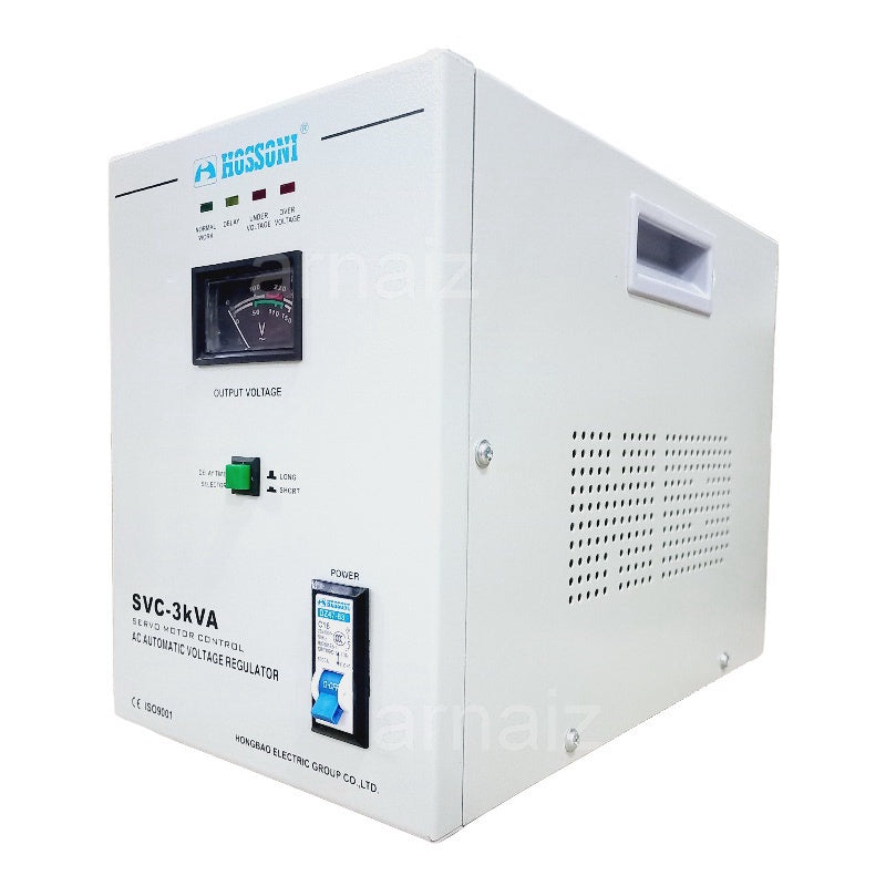 Hossoni AVR 3000W Servo Type Automatic Voltage Regulator SVC-3000 Servo Motor Control AC AVR 3KVA