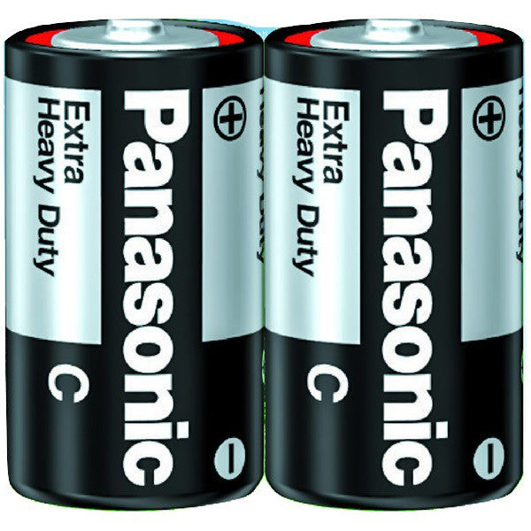 PANASONIC Size C (2pc) Battery Black Extra Heavy Duty 1.5V R14NPT/2S-P Panasonic size C Batteries