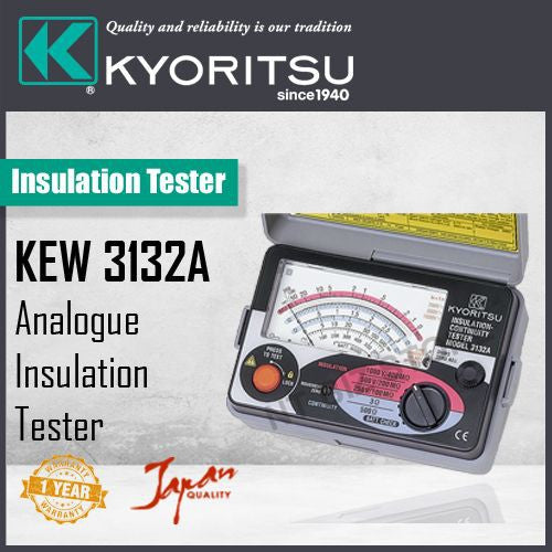 Kyoritsu 3132A Analogue Insulation Continuity Testers
