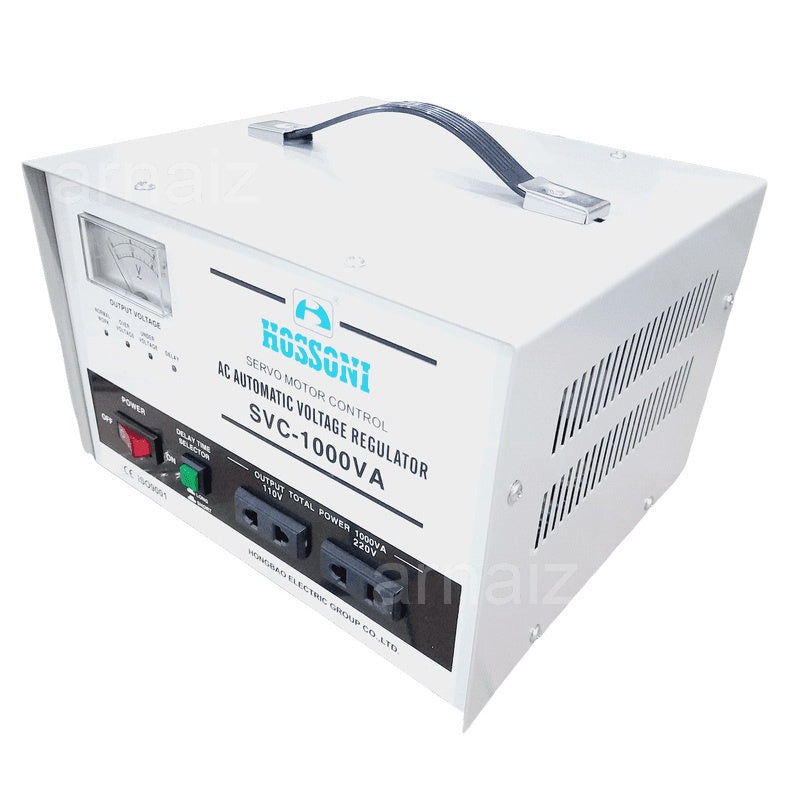 Hossoni AVR 1000W Servo Type Automatic Voltage Regulator SVC-1000 Servo Motor Control AC AVR 1KVA