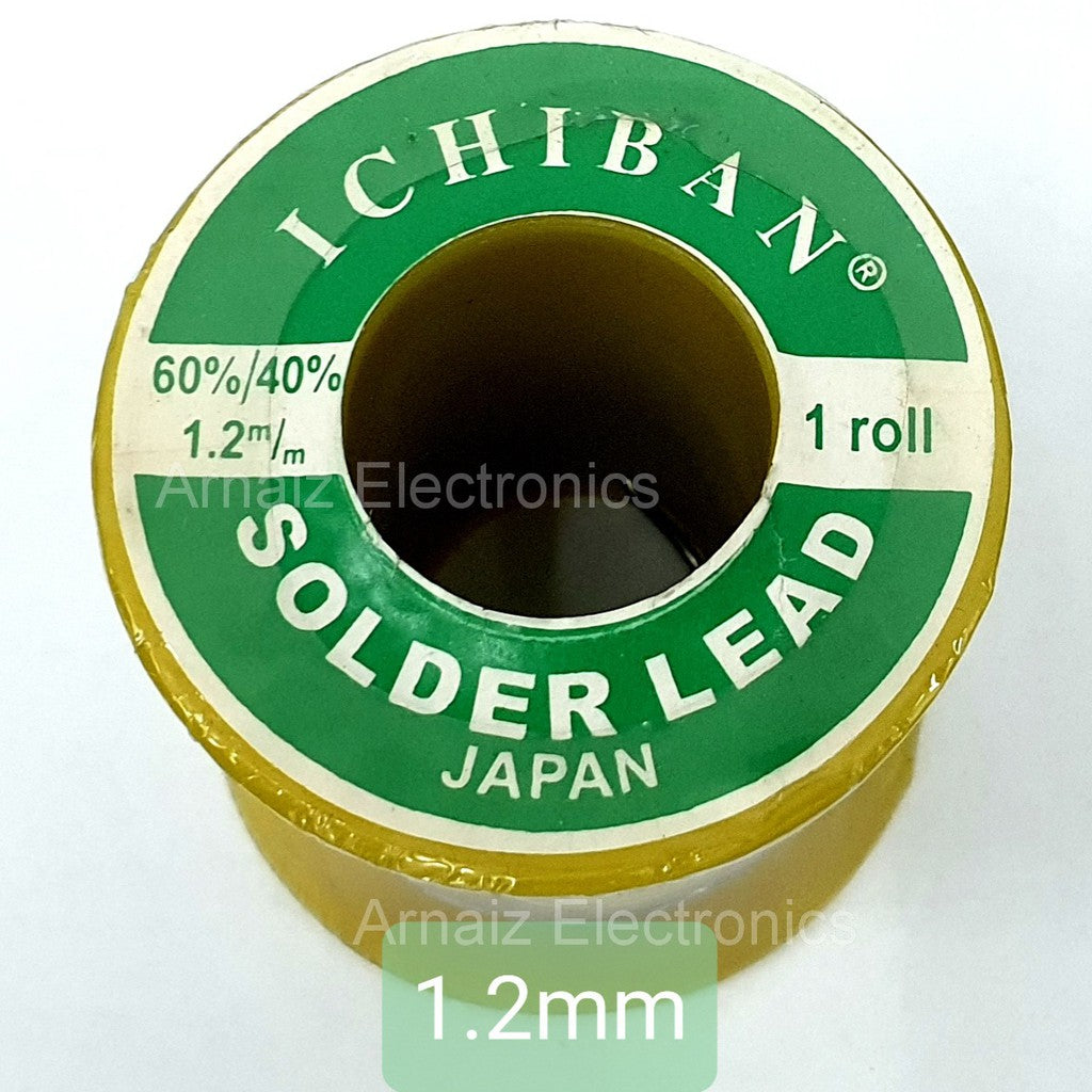 Ichiban Soldering Lead 60/40 1.2m/m 1.0m/m 0.8m/m 60 40 Japan 1.2 1.0 0.8 mm Lead