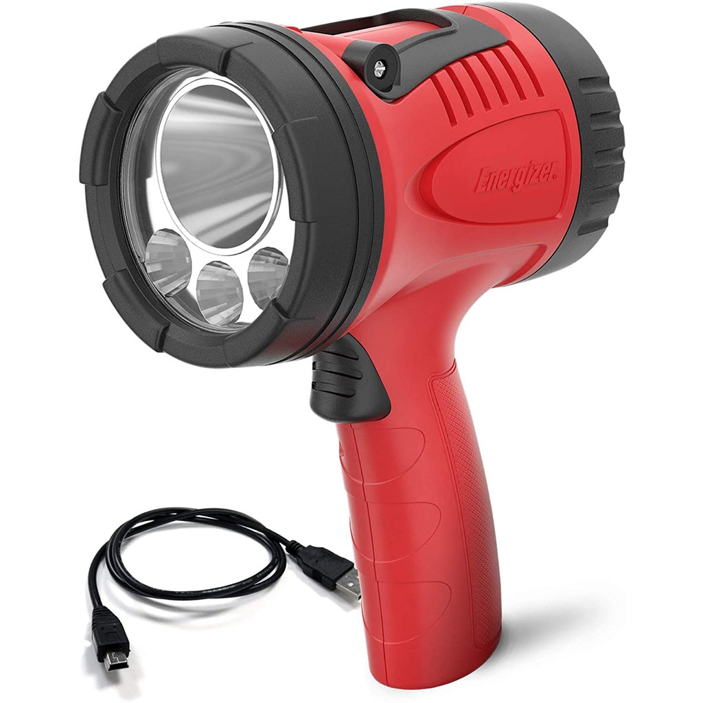 ENERGIZER Rechargeable Spotlight Powerful LED Beam Heavy Duty Rugged Spot Flash Light Flashlight