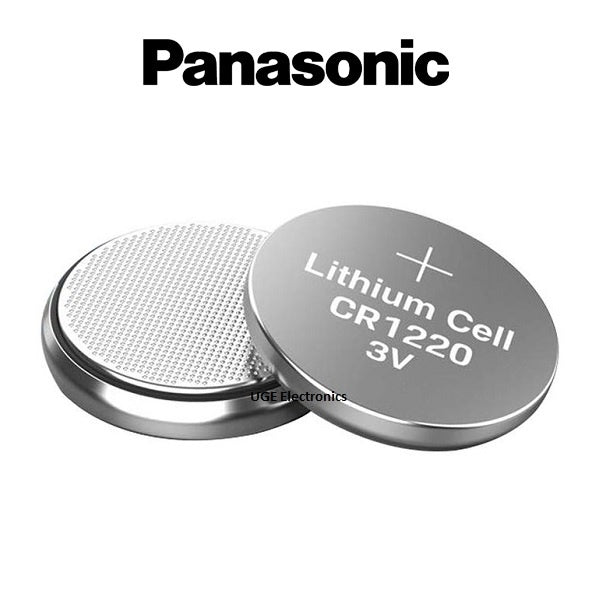 Panasonic CR1220 (1pc) 3v Lithium Button Cell Battery in Blister Pack CR 1220 Batteries 6220