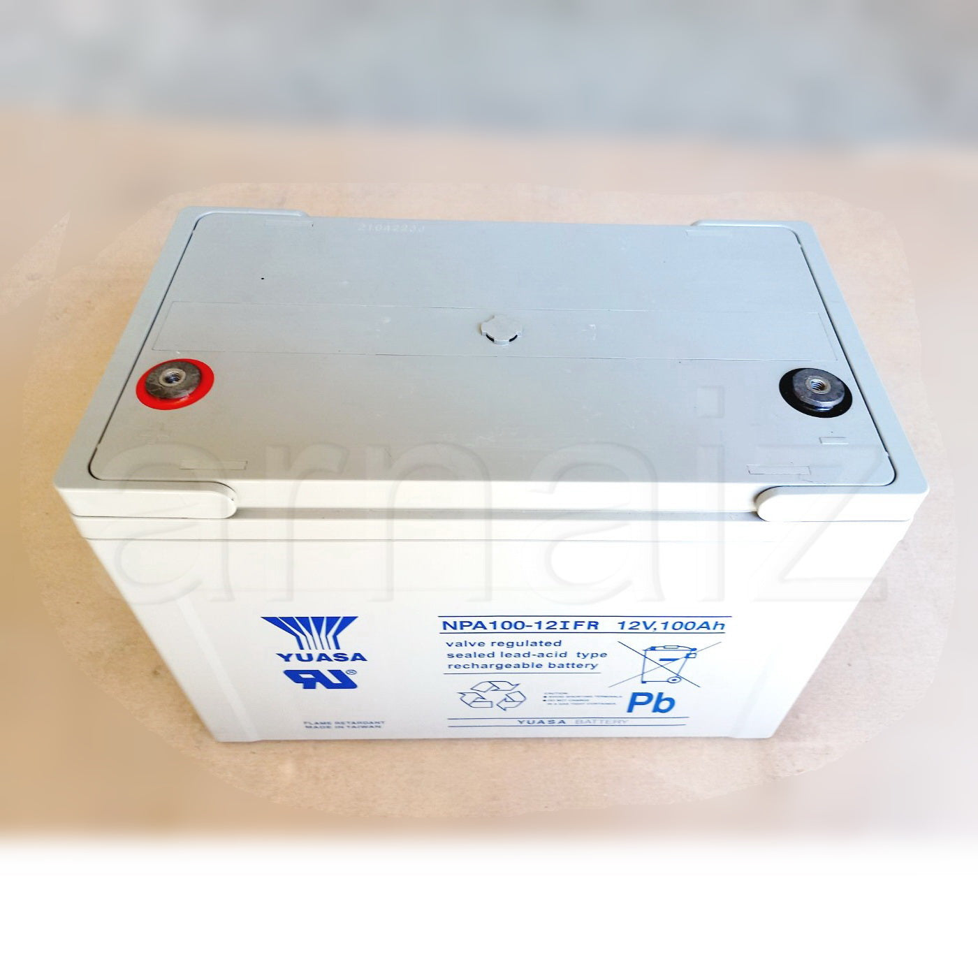 Yuasa 12V 100Ah Rechargeable Battery NPA100-12I FR Valve Regulated Sealed Lead-Acid Battery