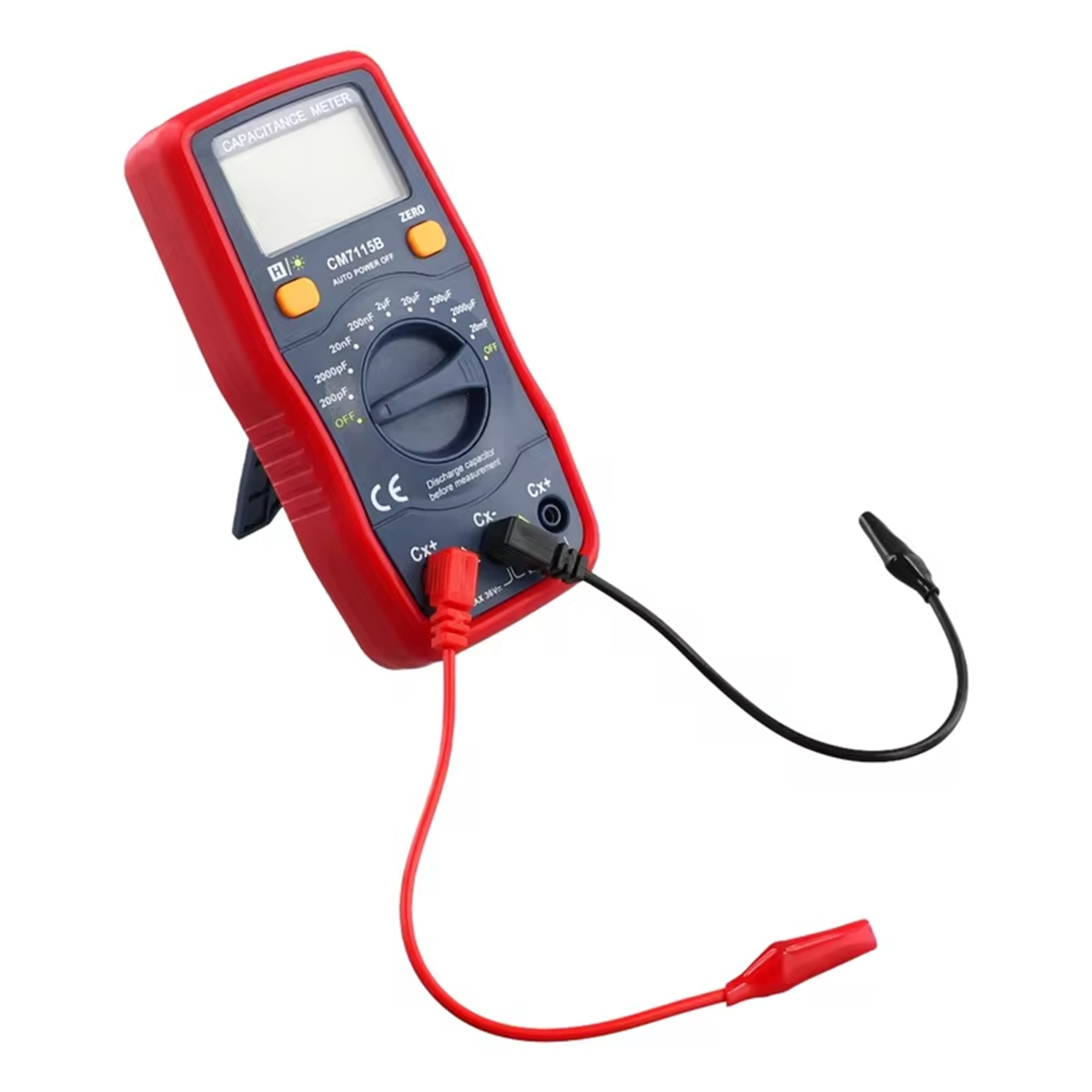 Digital Capacitance Tester CM7115B Practical Capacitor Meter Multimeter Test Leads replaces CM7115A