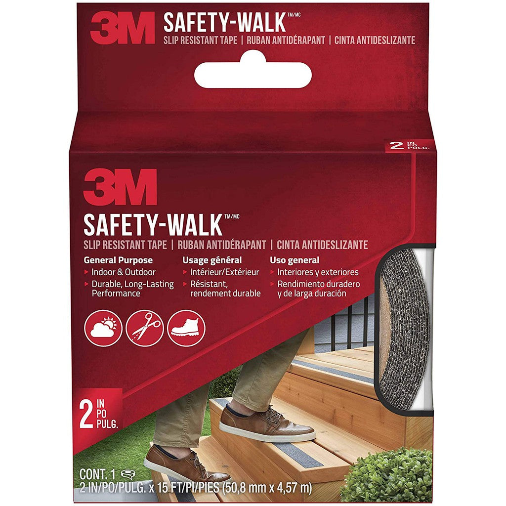 3M Safety-Walk Slip Resistant Tread, Black, 2-Inch by 180-Inch Roll, 7635NA 15 feet tape