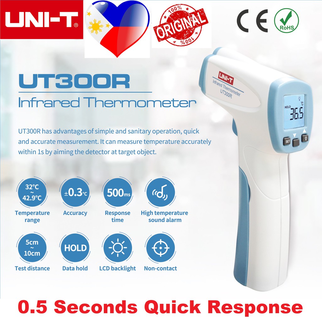 NEW UNI-T Original FAST Digital Non-Contact Infrared Thermometer Thermal Scanner