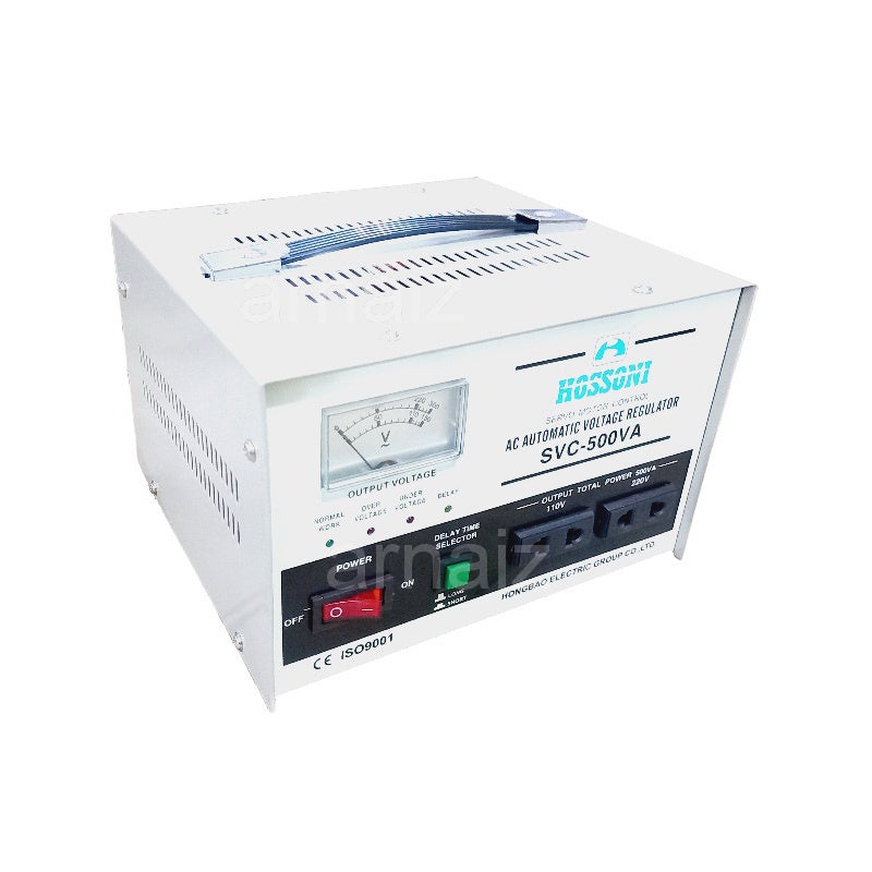 Hossoni AVR 500W Servo Type Automatic Voltage Regulator SVC-500 Servo Motor Control AC AVR 500VA