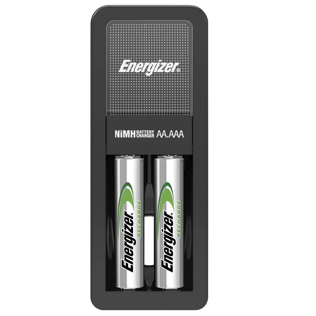Energizer Mini Charger for AA and AAA Batteries with FREE 2 Rechargeable AAA Batteries CH2PC4