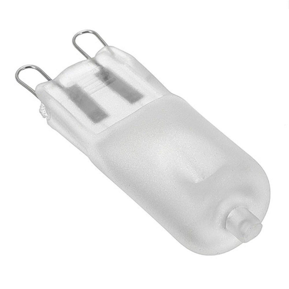G9 25W 220V 230V Halogen Peanut Bulb Frosted Housing Light Bulb JCD Loop Pin Dimmable Energy Saving