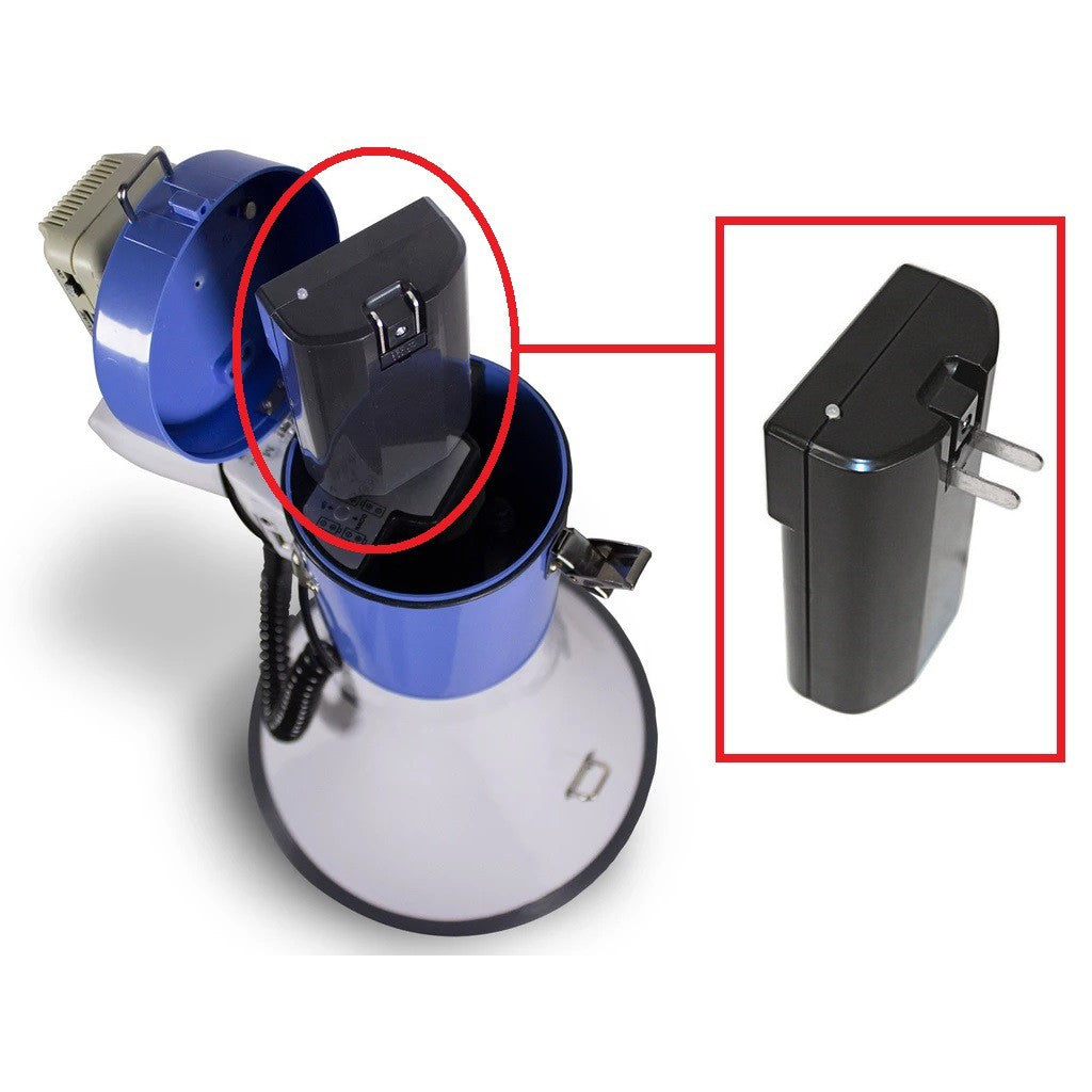 Rechargeable Battery for Megaphone 12V With Wall Charger 12 Volts Lithium-ion Battery Pack for Crown