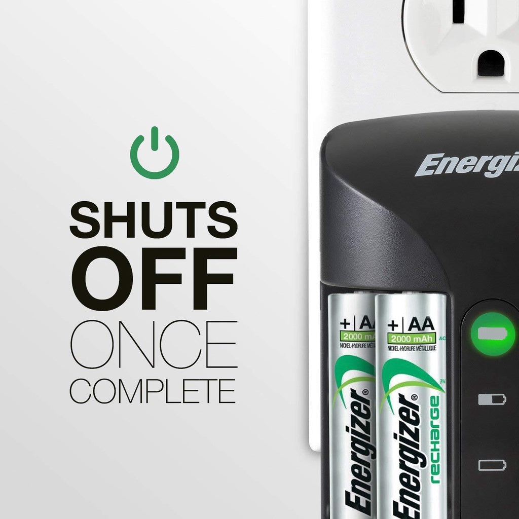 Energizer Rechargeable Battery Charger AA AAA Recharge Chargeable Energizer Batteries Chargers