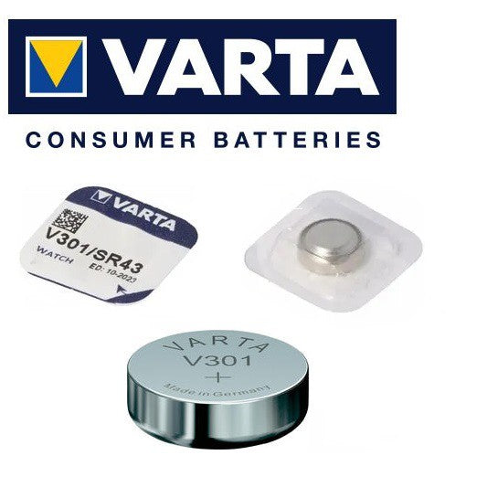 Varta V301 SR43 (1pc) 1.55v Silver Oxide Button Cell Battery Varta V 301 SR43