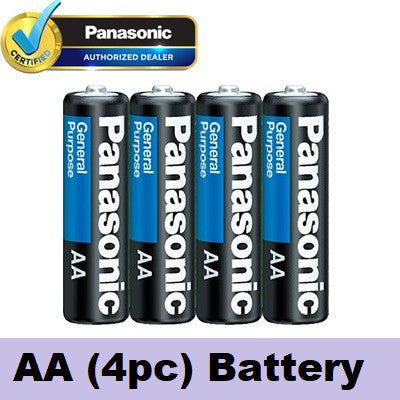 Panasonic AA (4pc) Battery Blue General Purpose 1.5V R6UPT/4S Panasonic AA Batteries