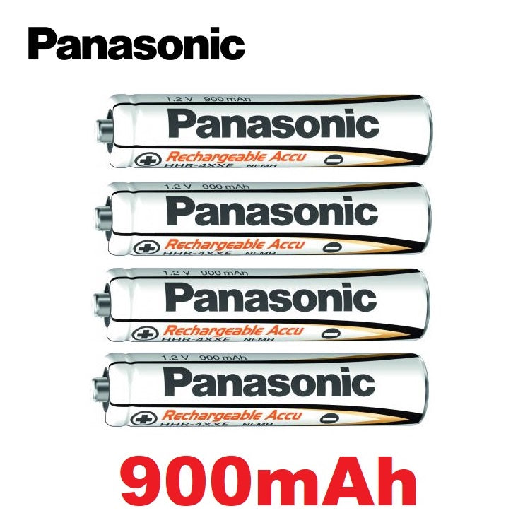 Panasonic AAA Rechargeable Accu (4pcs) Battery Rechargeable AAA Batteries 900mAh HHR4XXE 4BP