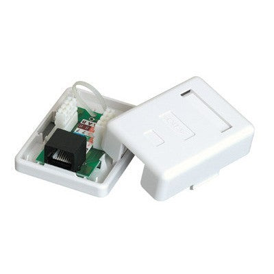 Cat5e Modular Box Surface Mount Box with Adhesive cat 5e cat 5 cat5 RJ45 Information Outlet