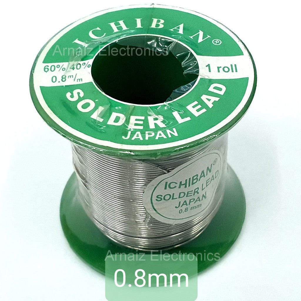 Ichiban Soldering Lead 60/40 1.2m/m 1.0m/m 0.8m/m 60 40 Japan 1.2 1.0 0.8 mm Lead