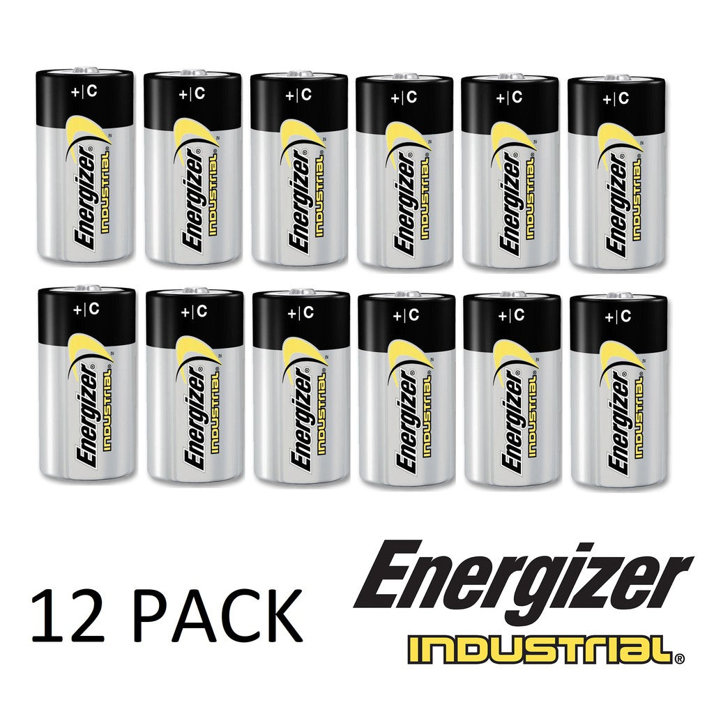 Energizer Size C (12pcs) Alkaline Industrial Battery 1.5V LR14 MN1400 Batteries 12 pieces per box